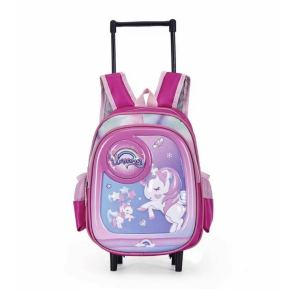 Fashion 12 INCHES KIDS SCHOOL TROLLEY BACKPACK SCHOOL BAG WATERPROOF ELEMENTARY SCHOOL CHARACTER DESIGN