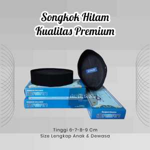 peci sholat anak laki laki songkok hitam polos dewasa