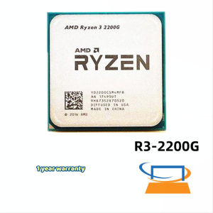 AMD Ryzen 3 2200G R3 2200G 3.5GHz Quad-Core Quad-Thread CPU Processor L2=2M L3=4M 65W APU Socket AM4 No Fan