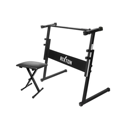 Rixton PS00 Z-Type Adjustable Keyboard Stand Electric Piano Stand Universal 61-88 Keys