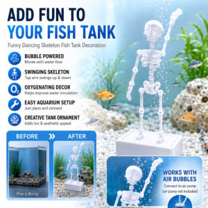 Skull Aquarium Decor Dancing Swaying Ornament Fish Tank Oxygen Bubble Resin Skull Decoration Aquarium Accessory