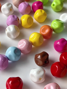 Multiple Color Permanent Acrylic Twist Beads Set Including Planner For Artisanal Accessories