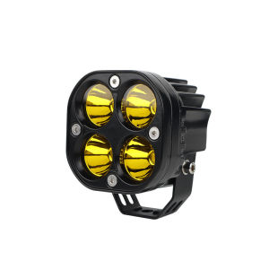 New High-Quality LED Motorcycle Driving Light Bulbs - Waterproof Square Work Lamp Fog Light 40W 4000LM White/Yellow