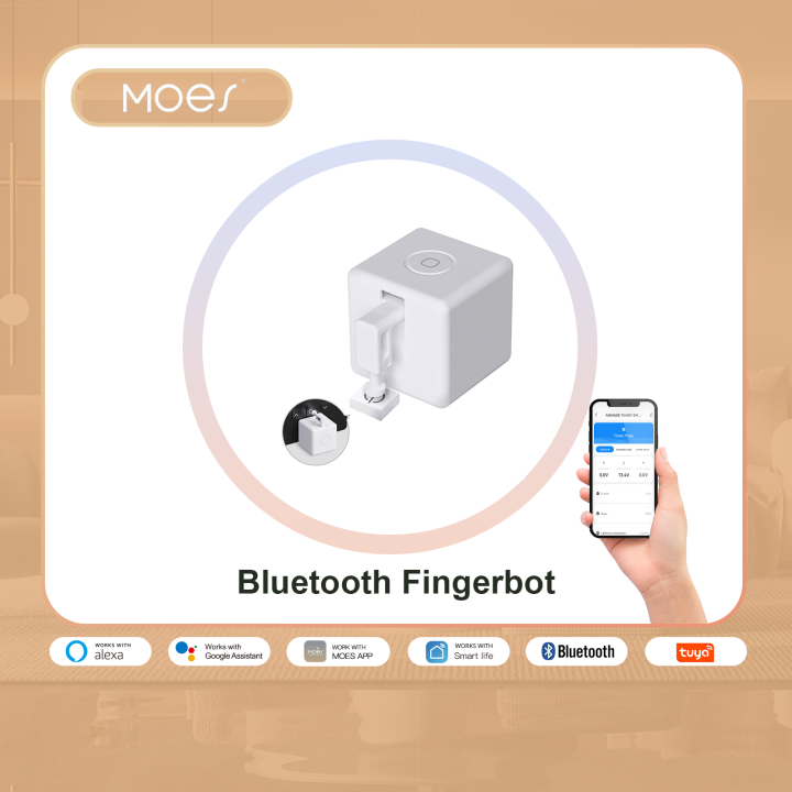 MOES Bluetooth Fingerbot Plus Smart Wireless Switch Button Pusher Remote  Timer
