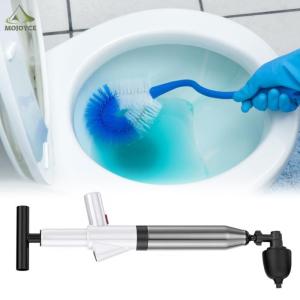 Air Power Drain Blaster Tools Stainless Steel Bathroom Plunger Universal High- Accessories for Bathroom Shower Bathtub