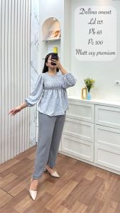 TERVIRALL ONESET SELLINA DELLINA MATT CEY PREMIUM TERMURAH OOTD SIMPEL BUAT SANTAI