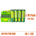 GP Battery - Ultra Alkaline Battery / Greencell Extra Heavy Duty. 