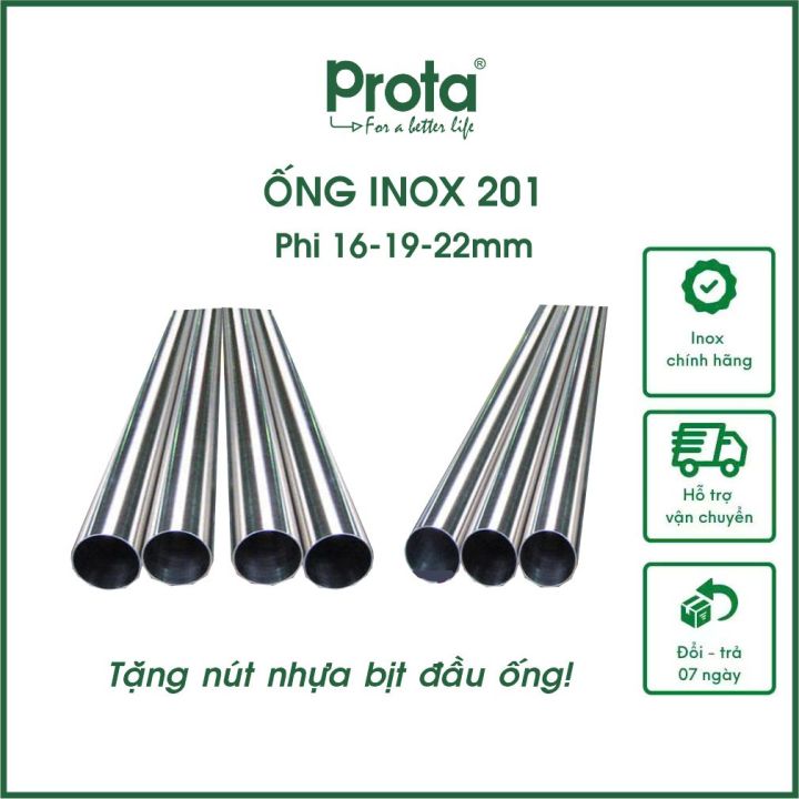 [CHÍNH HÃNG] Combo 3 ống inox Prota SUS 201– Phi 15.9/19.1/22.2mm – Dài ...