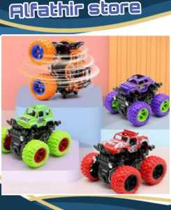 Mainan Viral Mobil-Mobilan Affroad 1 Pcs Mainan Anak Monster Zip Zap Mobil Mainan Jip Off Road 4 Drive Intertial Mini Car Jeep