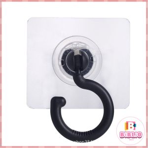 BIBLIO 360° Rotating Hooks Traceless and No Punching Self-adhesive Wall Hanging Hook