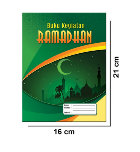 15 PCS Buku Kegiatan Bulan Ramadhan HVS | Cahaya Alam