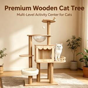 Cat Condo Cat House Large Cat Tree Scratching Posts Cat Toy