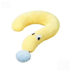 Pet Cute Neck Pillow Question Mark Shaped Universal Pet Sleeping Pillow Dog Plush Pillow Toys