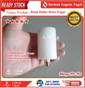 Roda Nilon / Roller Pintu Pagar Besi Stainless Kayu Diameter 42 mm Besar