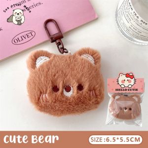 Cute Animal Plush Keychain Bag Charm Hadiah Ganci Hiasan Aksesoris Tas Gantungan Kunci Boneka Hewan Lucu