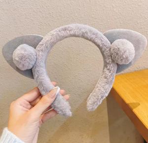 Cute Cat Ears Plush Hair Band Wash Face Headband