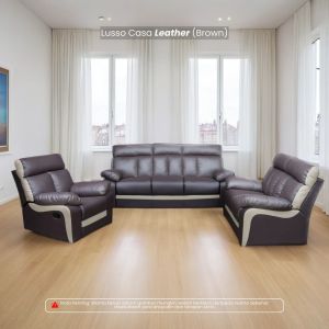 [FREE INSTALLATION] I HOME LUSSO Recliner Sofa Set 1+2+3 CASA Leather Sofa Lounge Chair Relax Sofa Casa Leather