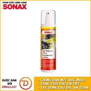 Chai xịt làm sạch và bảo dưỡng nhựa gỗ nội thất xe Sonax 380041 300ml - Chống rạn nứt bạc màu chống tia UV dùng trên nhiều chất liệu - Dmall247