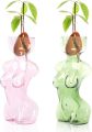 Propagation Vases for Plants Plant Propagation Jars Unique Body Avocado Vase Glass Planter Perfect for Seed Starting, Water Rooting and Home Decor. 