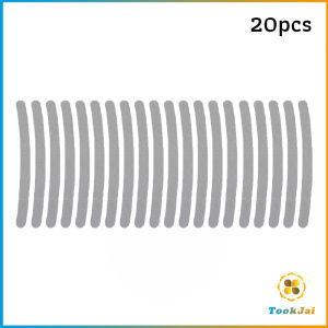 TookJai 20 ชิ้น สติกเกอร์สะท้อนแสง แถบสะท้อนแสง สําหรับขับรถกลางคืน อุปกรณ์แต่งรถ Car Wheel Hub Reflective Sticker