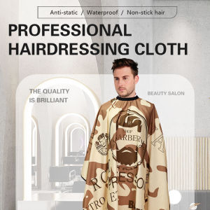 Barber Haircut Cloth Home Hairdresser Apron Hair Cut Cape Hairdress Gown Hairdressing Coat  Salon Accessories