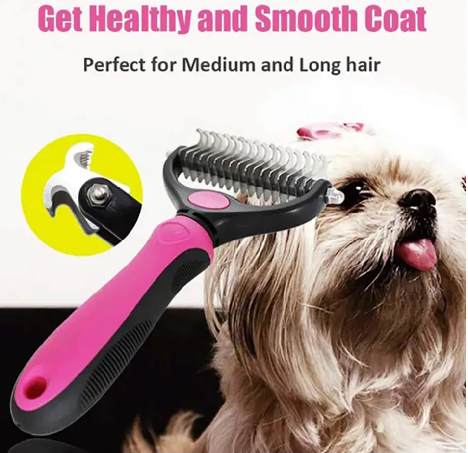  Pat Your Pet Deshedding Brush - Double-Sided Undercoat