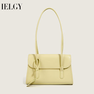 IELGY Womens Korean Style Simple Fashion White Shoulder Bag Versatile Commuter Underarm Bag