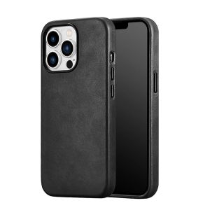 Genuine Leather Case for iPhone 18 Pro Max Real Skin Business Case for iPhone 17 Pro Max 16 Pro Magnetic Charging Back Cover2026
