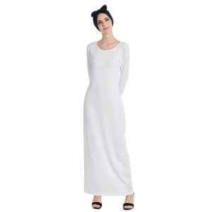 Inner Jubah Abaya Long Sleeve Kaftan Muslimah Inner Dress Super Soft and Cooling Fabric Spandex