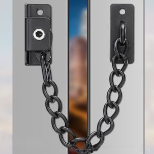 XU HOME Hardware Casement Stopper Sliding Door Window Lock Window Safety Latch Chain Stainless Steel Window limiter Guard Lock