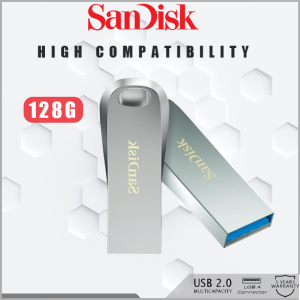 【3 Years Warranty】SanDisk SDCZ74 G46 128GB/ 256GB / 512GB Ultra Luxe USB 3.1 Flash Drive | SanDisk Flash Drive