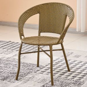 BaanD เก้าอี้หวาย PE ขนาด 41*58*71 ซม.รับน้ำหนักได้ถึง 300 กก. มี 3 สี ทนแดด ทนฝน เก้าอี้รับแขก เก้าอี้สนาม เก้าอี้หวายเทียม เก้าอี้กาแฟ Ratten Chair