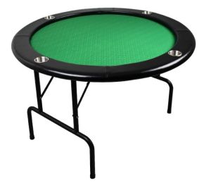 120x120x77cm 10 PLAYER PEOPLE Round Foldable Folding Portable Texas Poker Blackjack Meja Bulat Table No Limit Holdem