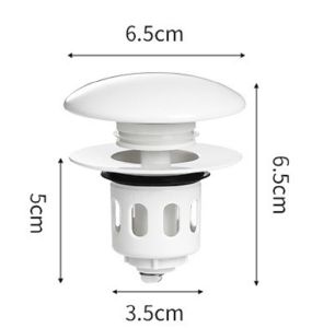 Nút chặn lỗ thoát nước lavabo nhấn xả ngăn mùi bằng gốm – Chặn rác thông minh giữ phòng tắm luôn sạch sẽ