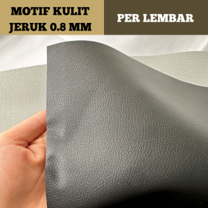 RJ Kulit Jeruk Ukuran 46 x 90 cm Tebal 0.8 mm Jok Motor Tebal Premium Sarung Bahan Untuk Semua Motor