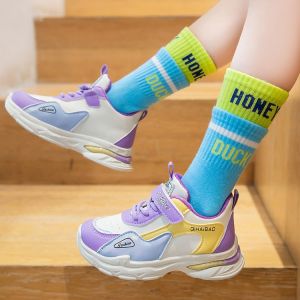 Giày đi học bé gái mẫu mới Giày thể thao bé gái phối màu Giày cho bé gái GG134