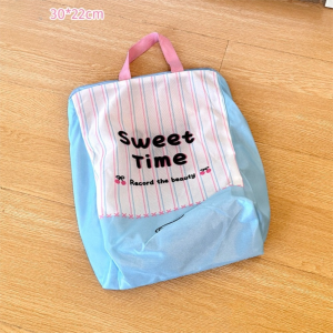 URBAG ป้องกันการเสียรูป ถุงซักผ้าตาข่ายมีซิป ป้องกันการพันกัน ลูกสุนัขแมวการ์ตูนน่ารัก ถุงเก็บของ สร้างสรรค์ ระบายอากาศได้ดี ถุงซักผ้าป้องกัน ชุดชั้นใน