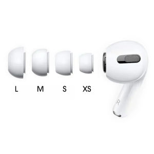 ซิลิโคนปลายหูนิ่ม4คู่สำหรับ Apple AirPods Pro 1st รุ่น2nd ที่อุดหูเปลี่ยนได้อินเอียร์ฝาครอบกันขีดข่วน Xs/s/m/l