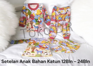 Setelan Anak Lengan panjang Bahan Cotton / Cherry House / cotton