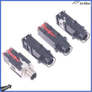 【jianzhanqinl】 2ชิ้นแจ็คเสียง6.35มิลลิเมตร3Pin สเตอริโอเสียงซ็อกเก็ตไมโครโฟนสายเชื่อม