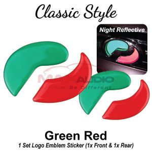 Car Emblem Sticker PERODUA VIVA Front Rear Steering Night Reflective 3M 3D Epoxy Logo Car Accessories Aksesori Kereta