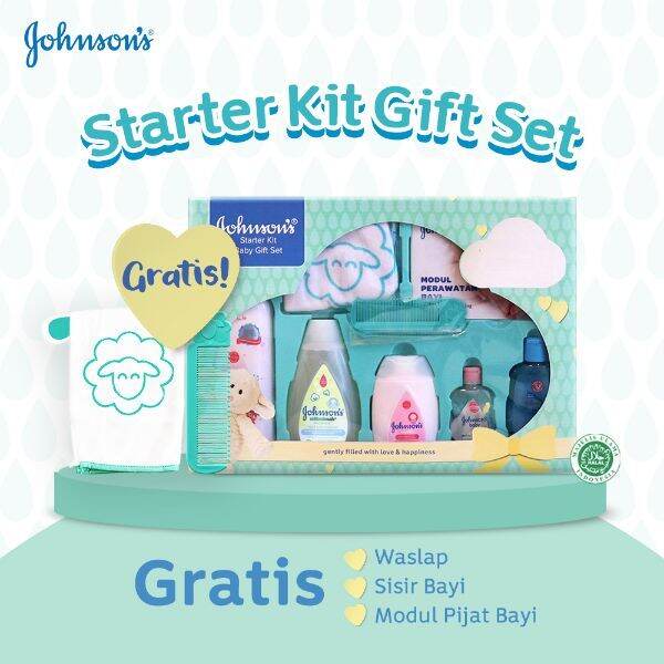 JOHNSON STARTER KIT GIFT PACK - KADO LAHIRAN BAYI - SET PERLENGKAPAN ...