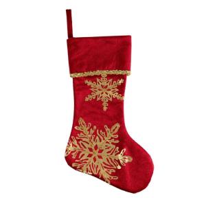Christmas Stockings Lovely Candy Gift Bag Snowflake Christmas Hanging Socks Christmas Socks For Fireplaces Decoration
