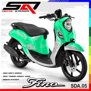 Decal Stiker Full Body Fino 125 Motif Supreme Premium Racing SDA.05