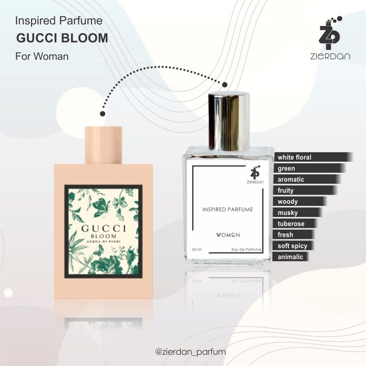 Zierdan Inspired Parfum Gucci Bloom Eau De Parfum Parpum Parfume