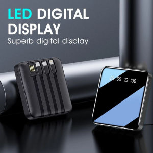✅100% Original Smilee 20000mAh PowerBank Built-in 4 Cable 2.1A Fast Charging Full Cables Power Banks