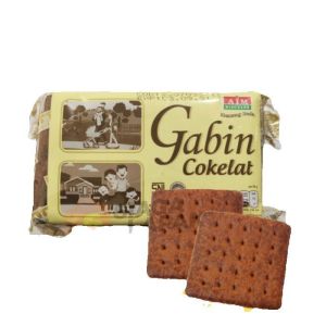 CEMILAN MAKANAN MURAH 3 PICIS GABIN AIM RASA COKLAT 125 GRAM