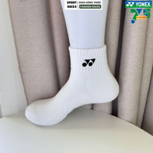 Tất Cầu Lông Yonex Viền Màu Vớ Thể Thao Yonex phiên bản đặc biệt 75th chất liệu cotton dệt kim 3 sợi dày dặn có đệm bàn chống trơn thấm hút mồ hôi