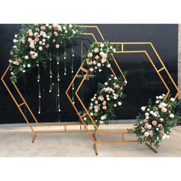 PREMIUM READY STOCK Backdrop Hexagon Diagonal DENGAN BAHAN PREMIUM ...