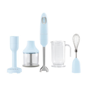 SMEG 50s Retro Style Hand Blender Set - Pastel Blue